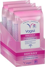 Vagisil Odor Block Daily Freshening Wipes for Feminine Hygie