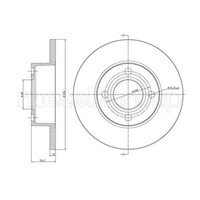Metelli 2X Bremsscheibe Vorne Ø256 Mm Voll FüR Audi 80 8C B4 2.0 1.9 TDI