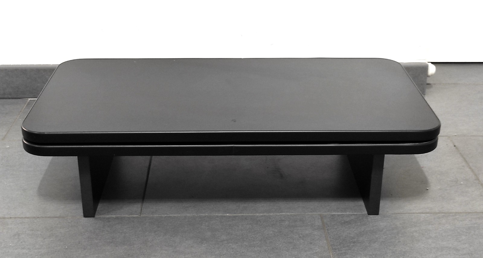 Porta tv piano girevole 360 in legno usato supporto rialzo mensola mobile staffa