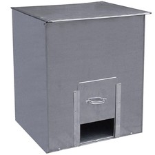 Large Steel Metal Coal Bunker Heavy Duty Coal Fuel Storage 125KG - 5 BAG