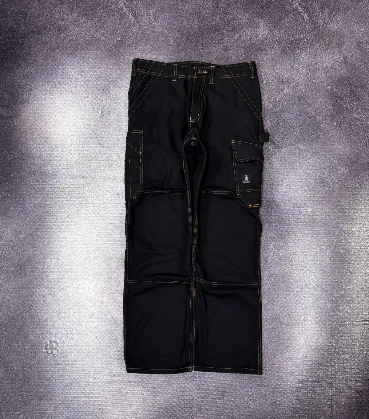 Mascot Men’s Black Work Utility Cargo Pants Combat Safety Workwear EU48 / US32
