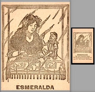 Esmeralda = RARE Arcade Fortune Telling Gypsy Prophecies Automaton Carnival Card