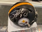 JOEY PORTER #55  PITTSBURGH STEELERS SIGNED MINI HELMET  JSA AUTHENTIC