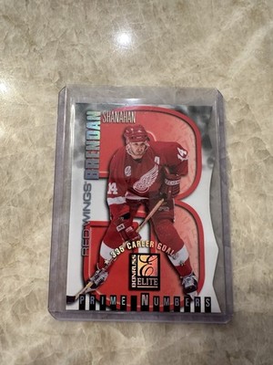 1997-98 Donruss Elite Prime Numbers /335 Brendan Shanahan #9a Die-Cut Red Wings