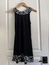 Express Black Sequin Trim Dress