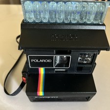 Macchina fotografica Polaroid vintage One Step 600 Land Instant Rainbow - CON flash inutilizzato!