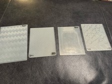 Lot Of 4 embossing folders Darice, Sizzix, Stampin Up