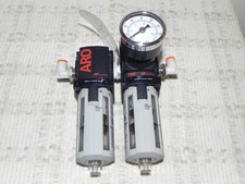 ARO Ingersoll Rand 2-Piece FRL Combo CQA491-1 & CQA491-2 with Gauge NEW 1/4"