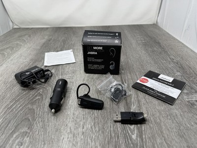 Jabra OTE7 Talk 35 Bluetooth Headset Titanium Black With Adapter Preowned Works