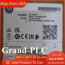 Allen-Bradley 22A-B4P5N104 Sealed PowerFlex 4 240V 3P 1HP AC Drive US Free Tax