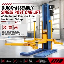 6600lbs Single Post Car Lift Single Auto Hoist Portable Car Lift Canj Pick-up