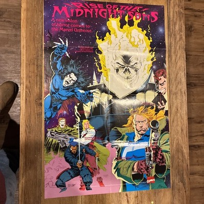 1992 Marvel Rise of the Midnight Sons Promo Poster 