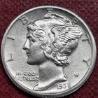 1935 S Mercury Dime 10c UNC Uncirculated High Grade #100212