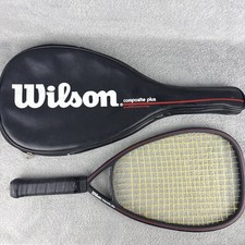 Vintage Wilson Composite Plus Black/Red Small Racketball Raquet w/ Bag USA