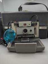 Vintage Polaroid Automatic 230 Land Camera with Flash and Case - Untested
