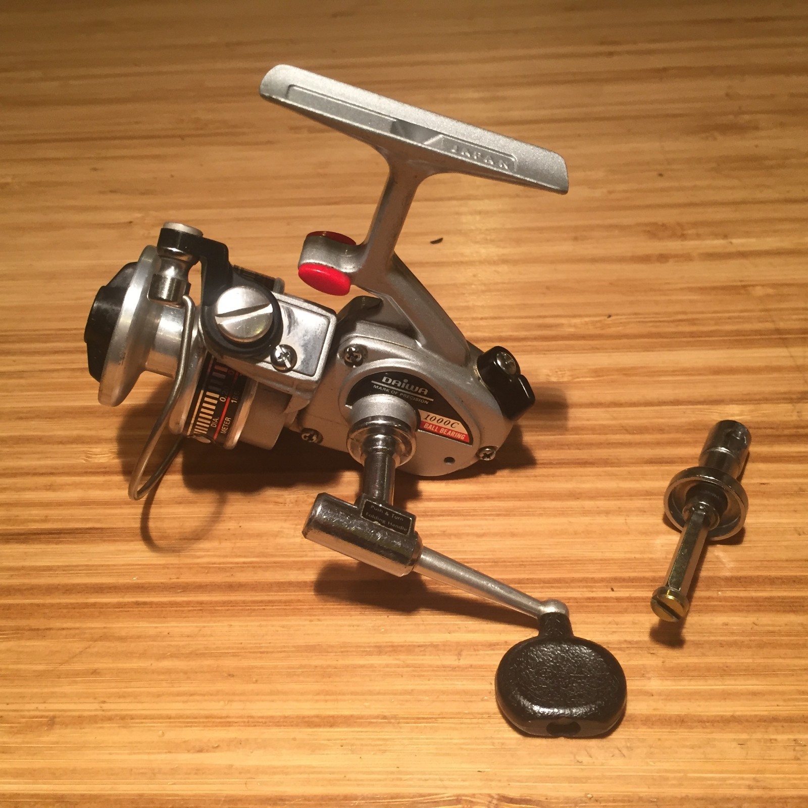 EXCELLENT Daiwa 1000C Ball Bearing Spinning Reel - WORKS GRE