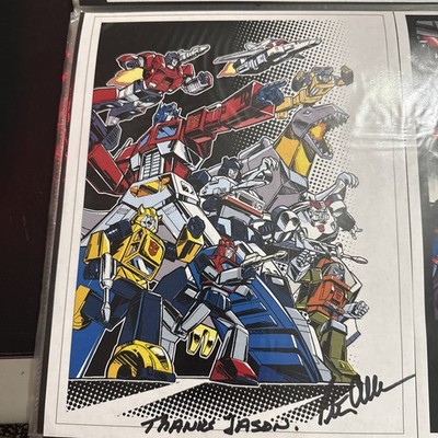 Peter Cullen TRANSFORMERS Optimus Prime Signed 8x10