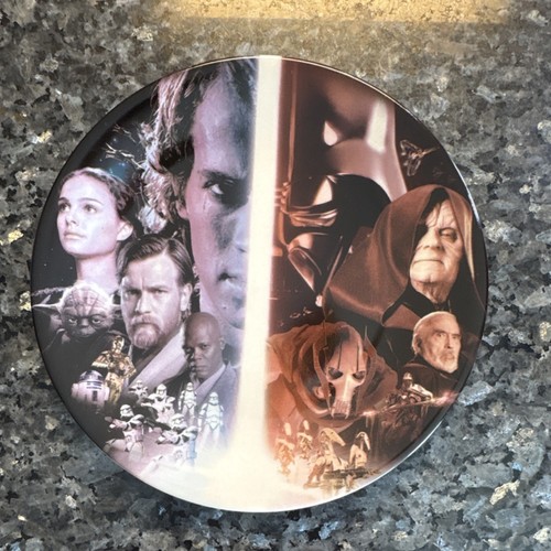 Star Wars Limited Edition Collector Plate Revenge of the Sith Darth Vader Yoda