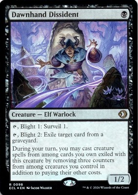 Dawnhand Dissident FOIL Lorwyn Eclipsed Magic MTG NM