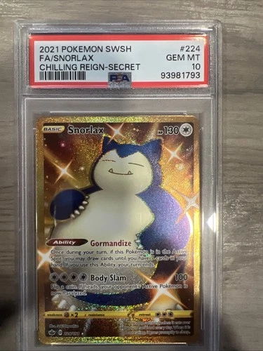 Snorlax (Secret) 224/198 Swsh06: Sword & Shield - Chilling Reign Holo