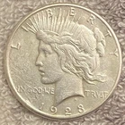 1923-S Peace Silver Dollar 90% Silver Very Good Condition Nice Coin!