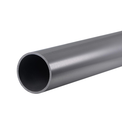 PVC Rigid Round Pipe 45.2mm ID 50mm OD 0.35m Light Grey High Impact