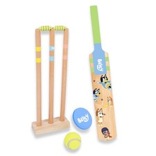 Bluey - Wooden Cricket Set (10 Pieces) Activity Playset, Ages 3+
