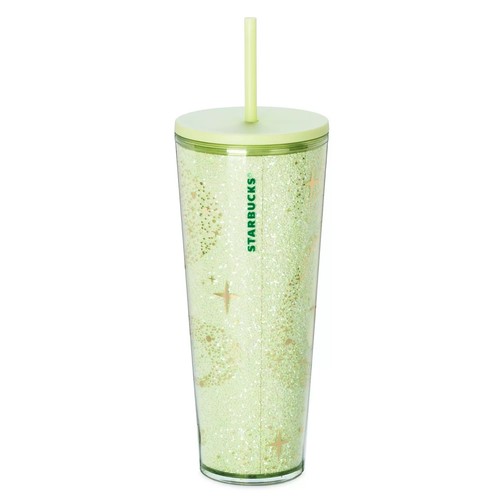 NEU 2025 Disney World Parks Tinker Bell Grün Gold Starbucks Reisebecher 24oz - Bild 4 von 4