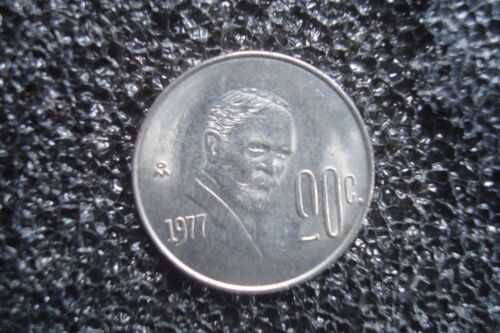 1977  Mexico 20 Centavos  - Francisco I. Madero Mexico - World Coin - Afbeelding 1 van 2