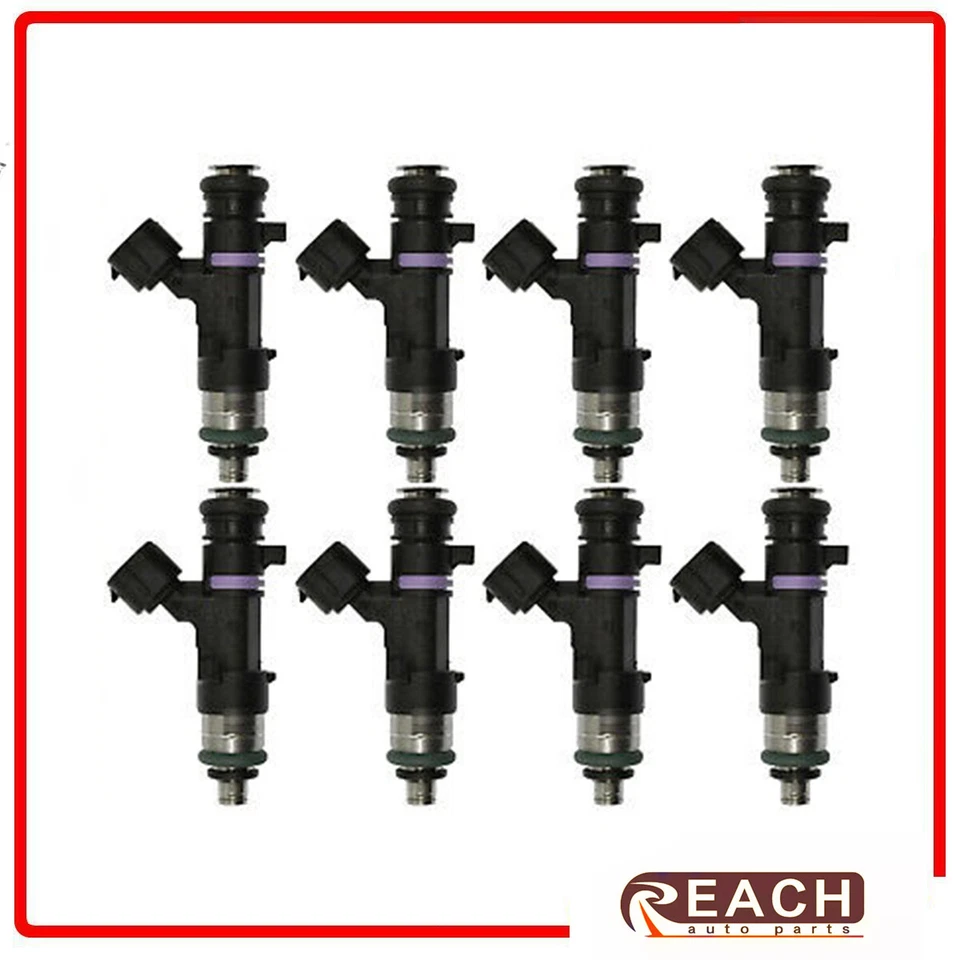 Inyectores de combustible 8 piezas para Nissan TITAN 2004-2015 5,6 L V8 reemplazar FJ750 1571082Z00 Foto 2 de 4