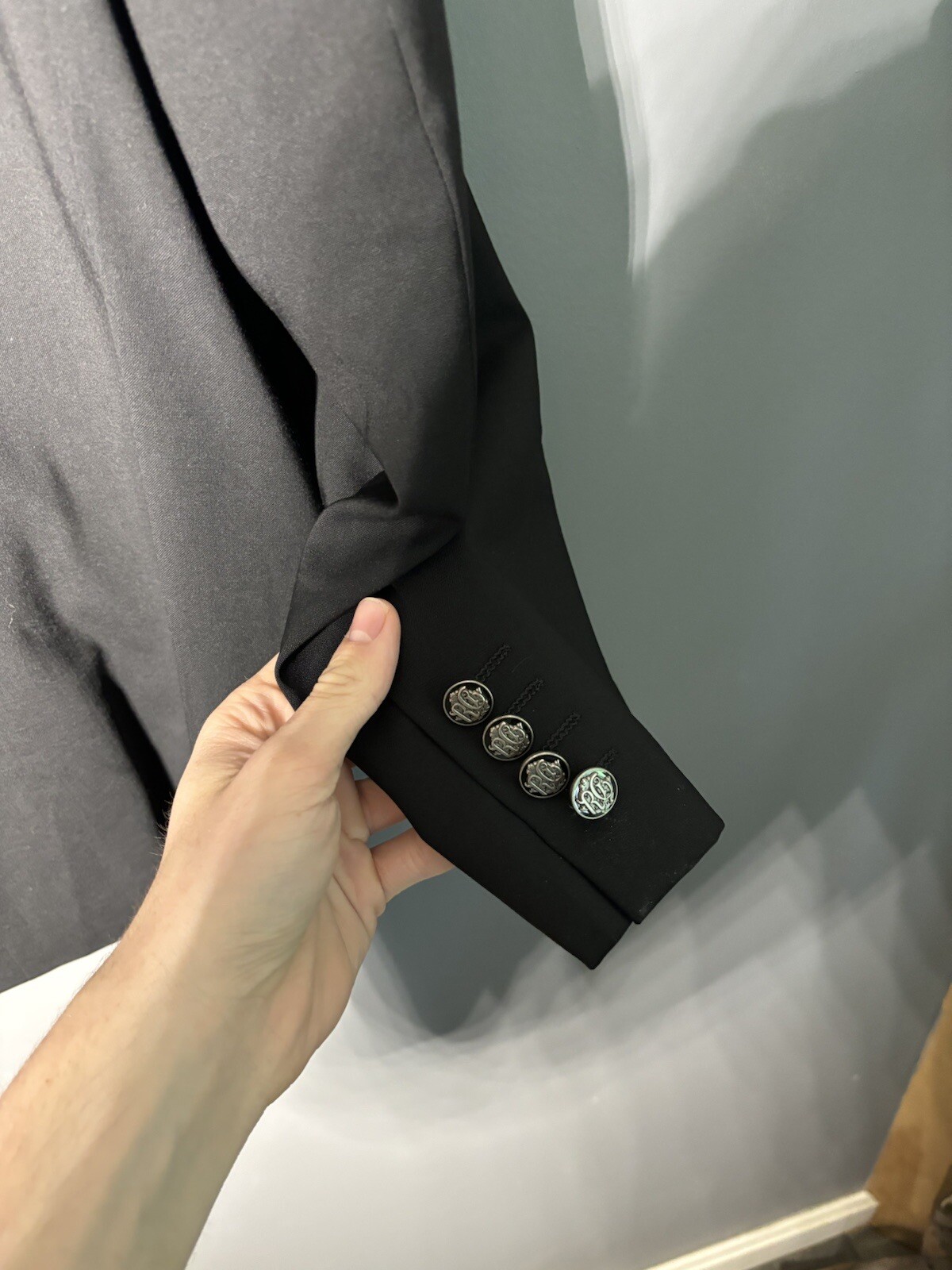 Robert Graham Wool Blend Patterned Lining Blazer … - image 3