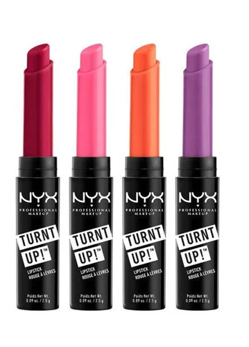 NYX Turnt Up Lipstick High Impact Lip Color Variety Sealed  TULS- Choose Shade