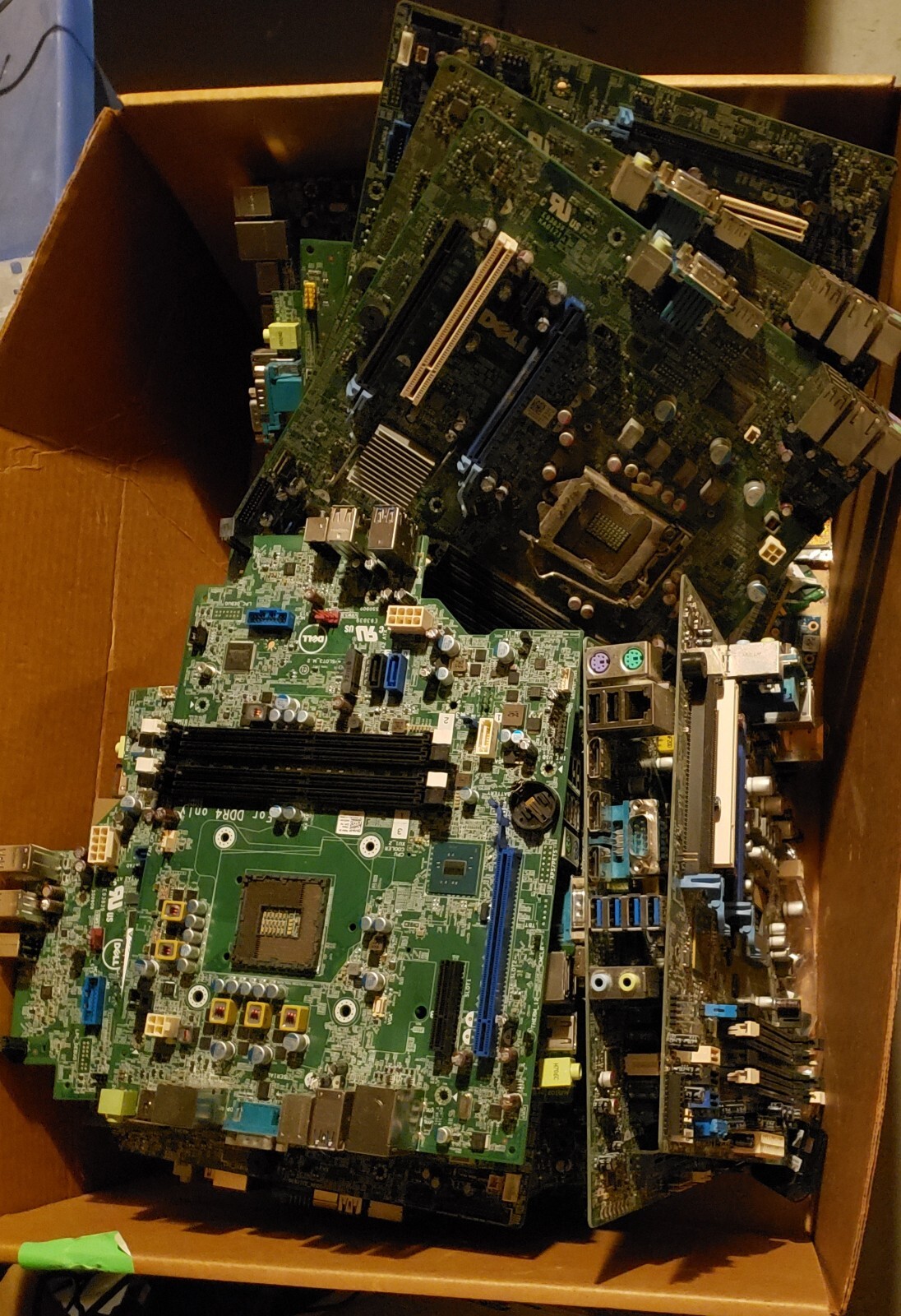 18 lbs From 15 Desktop Motherboards For Scrap Gold Recovery (Free