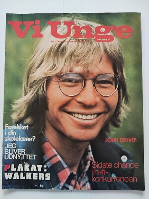 SWEET, JOHN DENVER, BAY CITY ROLLERS, KISS in VI UNGE magazine Denmark 1976.