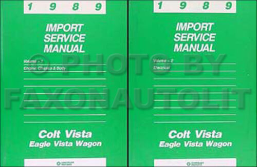 1989 COLT Panorama Wagon Atelier Manuel Set Dodge Plymouth Aigle Repair Service - Photo 1/3