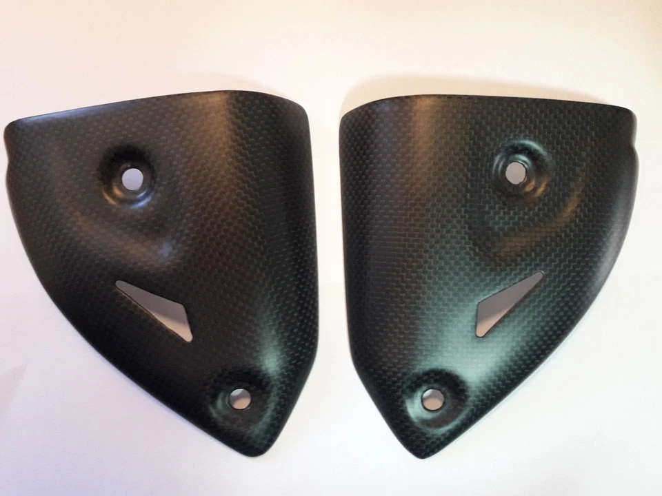 Embouts Collecteurs En Carbone Pour Ducati Panigale 899 1199 1299 Exhaust Heat - Photo 1/1