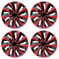 15" New Wheel Cover Hubcap Replacement Fits for 15" Camry Corolla Rims Black&Red