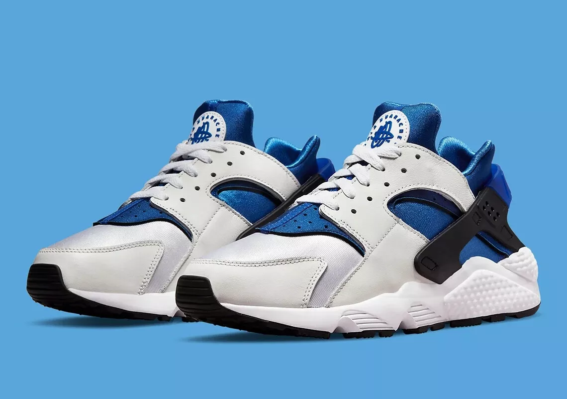 Nike Air Huarache OG Mens White Metro Blue Royal Sport DD1068 106 - SIZE 9