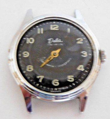 GENTS DALES 7 JEWELS MECHANICAL MOVEMENT, NO BAND, NO CRYSTAL, NO HANDS.