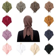 Triangle Jersey Hijab Scarf Women's Muslim Shawls Wraps Headscarf Islamic Turban
