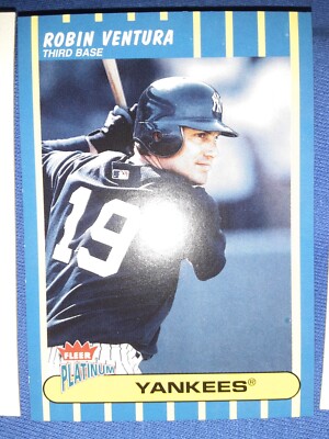 Robin Ventura of the New York Yankees bats during a Major League Robin Ventura of the New York Yankees bats during a Major League