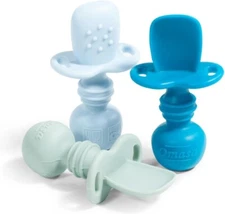 Silicone Baby Spoons Baby Led Weaning 6+ Months - First Stage Baby Self Feeding