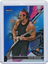 RICK BOOGS 2021 WWE TOPPS FINEST #64 BLUE ROOKIE REFRACTOR /150