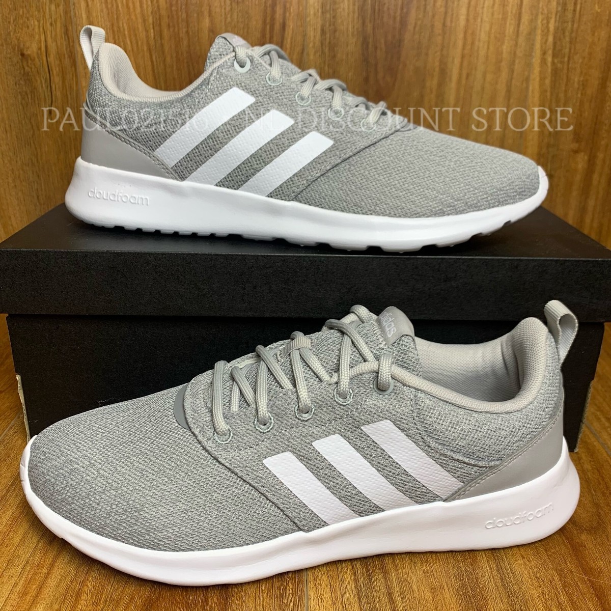 リタエアー ADIDAS Women's QT Racer 2.0 Running Sneaker Shoes ~ Gray | eBay