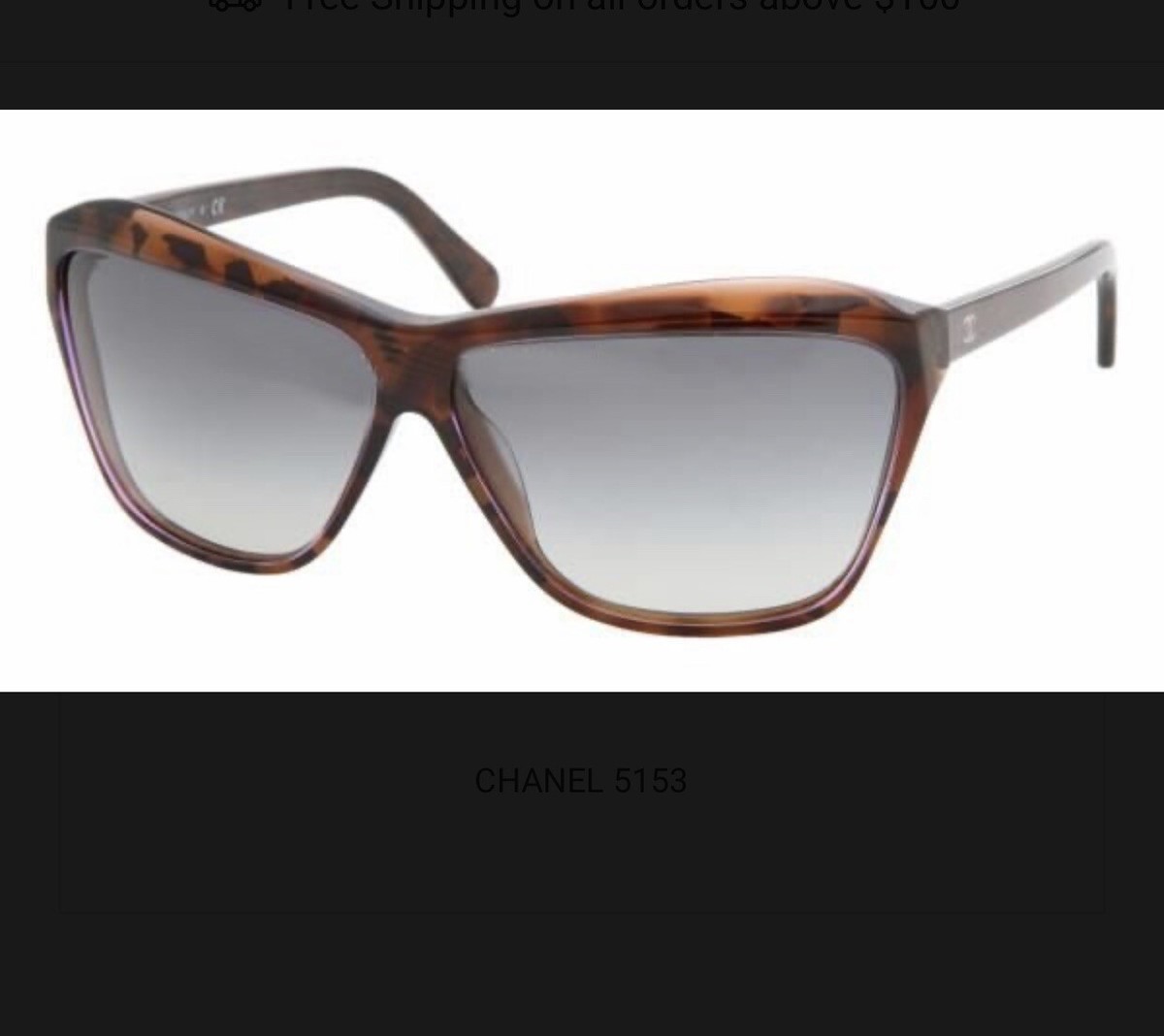 Chanel 5153 1158 3C Tortoise Brown Sunglasses 64 11 135 | eBay