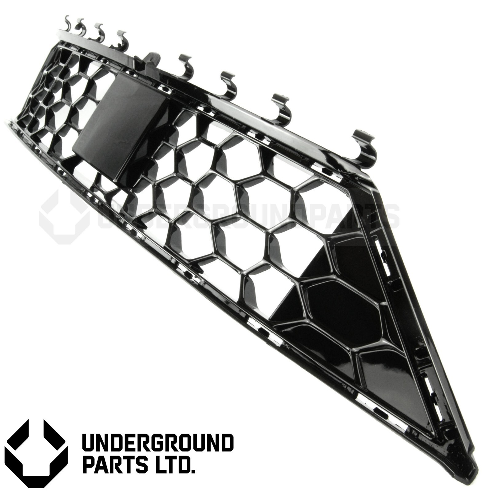FORD FOCUS ST ST-LINE MK4 19-22 GLOSS BLACK HONEYCOMB FRONT LOWER BUMPER GRILLE
