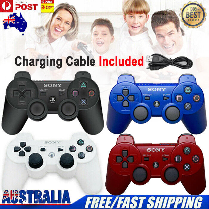 Wireless PS3 Controller for PlayStation 3 with Cable Gamepad AU Stock