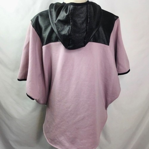 JORDAN Poncho Sweatshirt Youth XXL Hoodie Pull Over Cape Pocket Purple Black - Picture 7 of 16