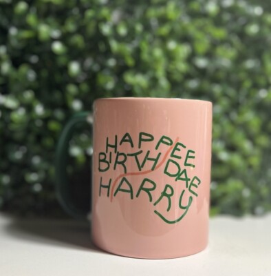 Harry Potter  Happee Birth Dae Harry  Mug Green  Handle 11oz