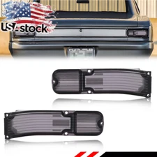 2X Smoked Tail Light Lens & Backup Lamp Lenses For 1966 Chevy Chevelle & Malibu